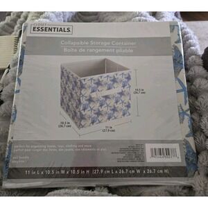 Set of 2 Closet Essentials Collapsible Storage Containers Star Fish SUPER CUTE!!